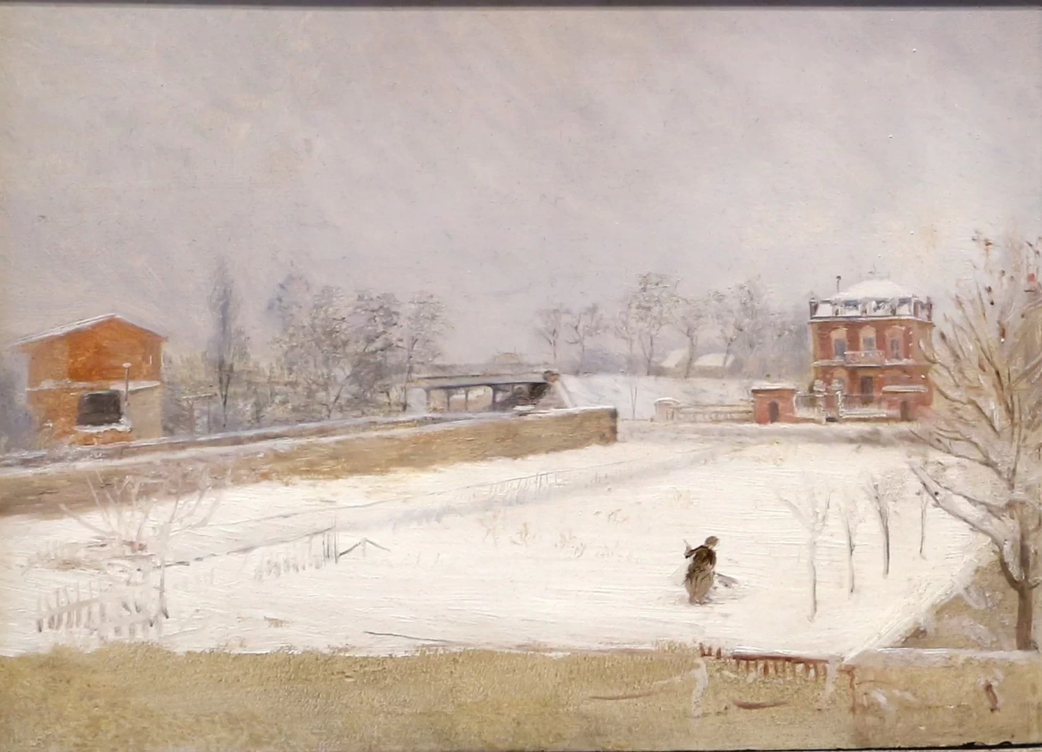 Giuseppe De Nittis - paesaggio invernale, 1880, National Gallery